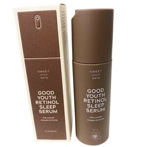 Sweet July New in Box Good Youth Retinol Sleep Serum w/Lavender 1 fl.oz.